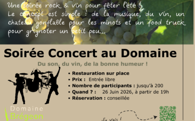 Soirée Concert : du rock au Domaine